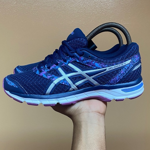 ASICS Gel-Excite 4 Women’s Running Sneakers “Indigo Blue Orchard” Size 7.5 - Picture 3 of 16